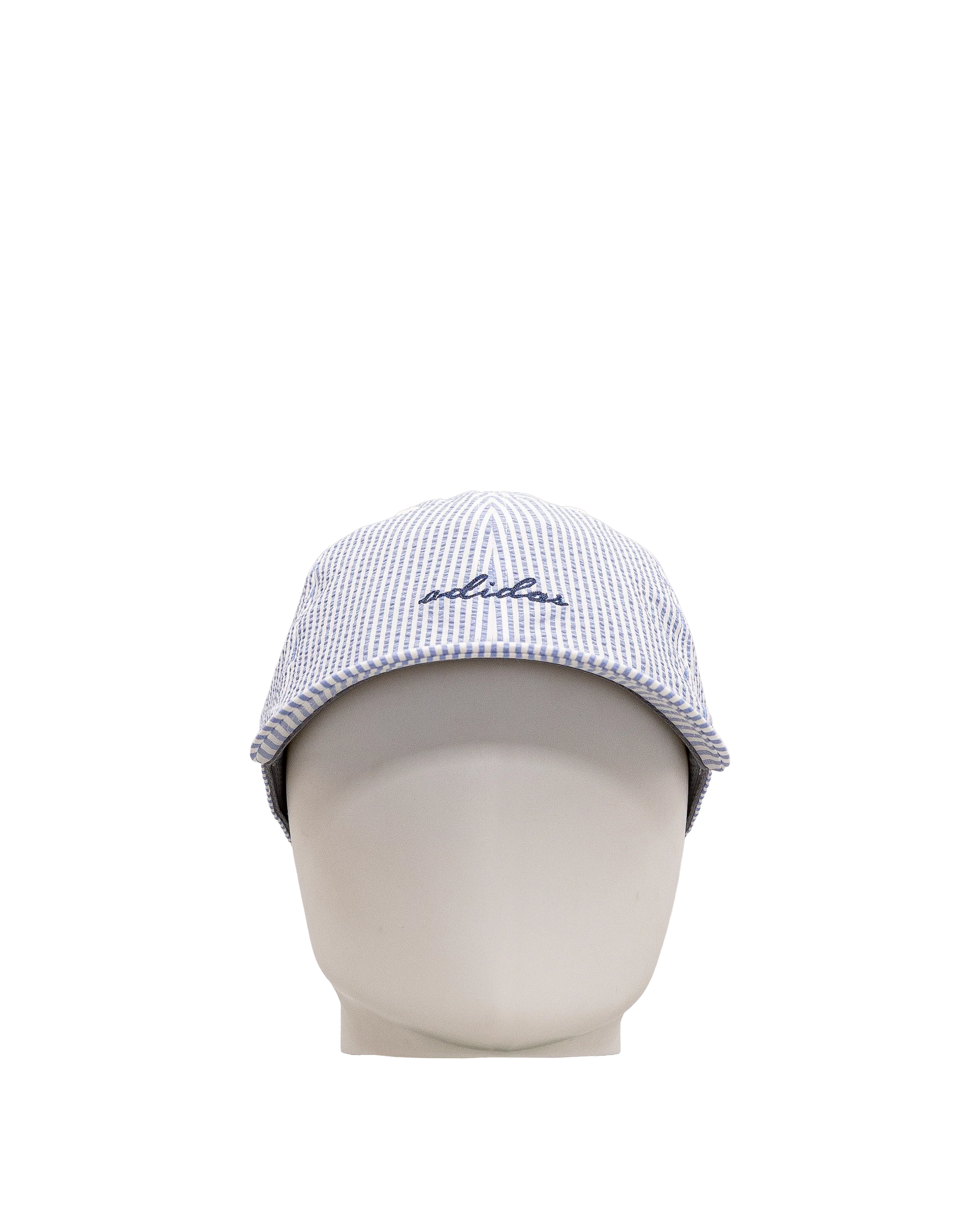 Seersucker fashion hat  - Bleu - #91C-08 - Image 2