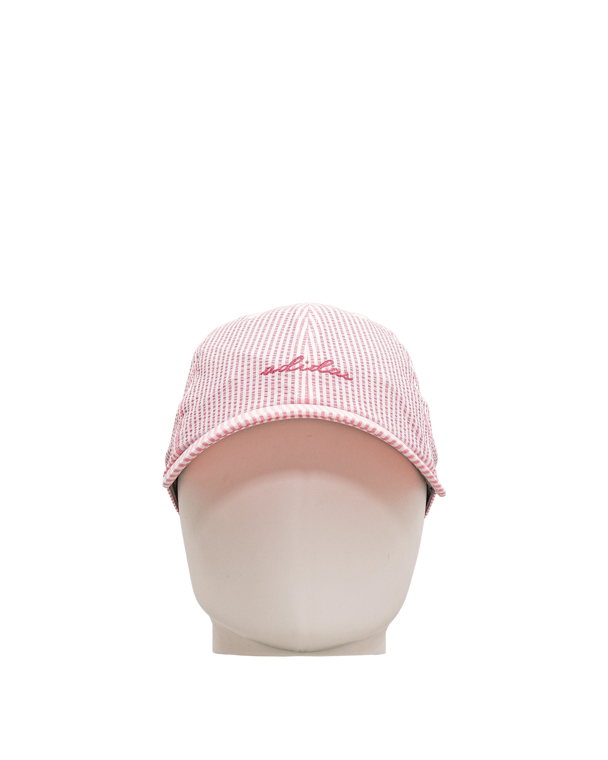 Seersucker fashion hat  - Rose pale - #91C-08 - Image 2
