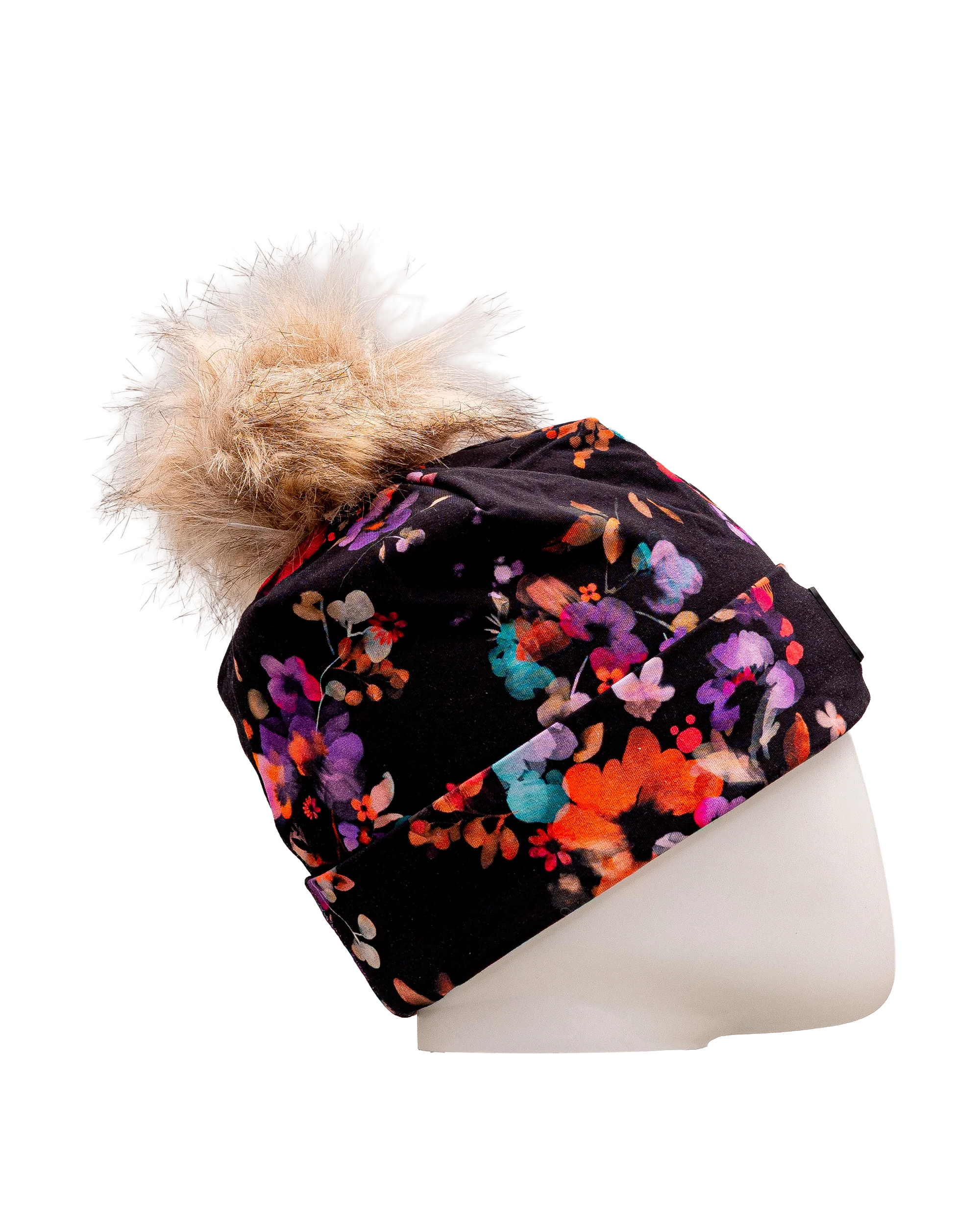 Tuque pompom jersey 5 14y - Fleur - #97D-206 - Image 3