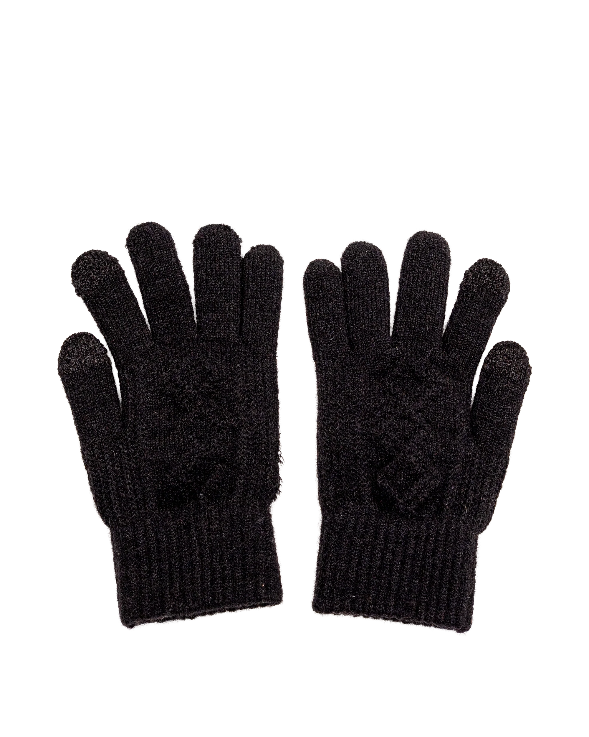 Gant en tricot  - Noir - #91G-02 - Image 2