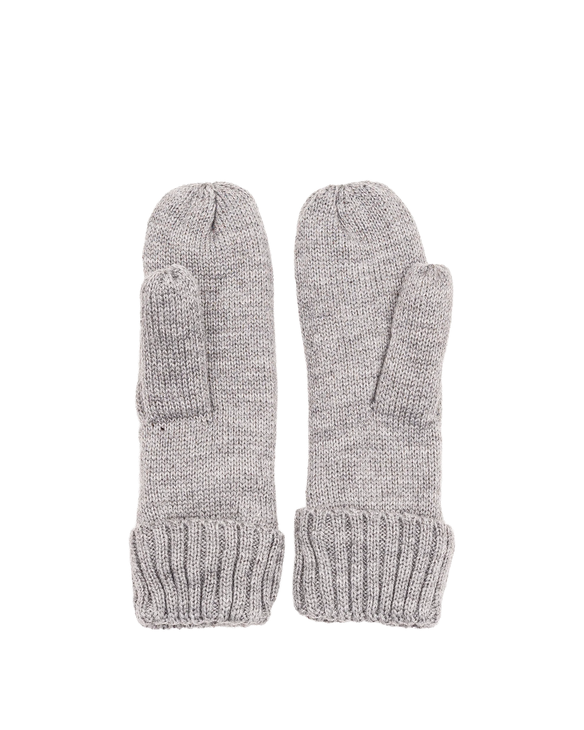 Mitaine tricot doublé - Gris - #91Z-18 - Image 2